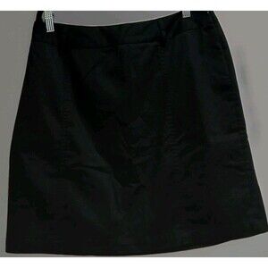 Worthington Women’s 12 Black Stretch Pencil Skirt Lined 20” Mini Work Goth